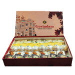 Mix Box 1kg - Pista, Kesar, Khir Kadam & Moong Barfi