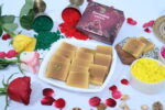 Traditional Mysore Pak with a golden, melt-in-mouth texture.