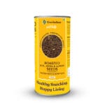 Roasted flax and cumin seed blend showing perfect proportion