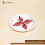Fresh Rose Katli arranged in a designer gift box with floral packaging