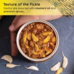 Whole garlic cloves in rich spiced oil base