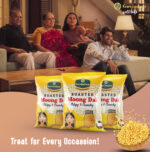 Moong Dal showcasing uniform golden yellow split lentils in traditional brass measuring vessel premium quality