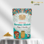 Navratan Mixture featuring nine colorful ingredients premium nuts dry fruits - authentic bulk royal namkeen