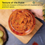 Amla Pickle B2B wholesale superfruit positioning showing health store display immunity anti-aging benefits premium pricing